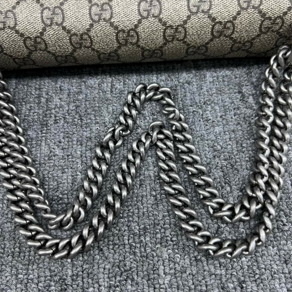 100% Authentic GUCCI Dionysus Brown Canvas Shoulder Bag - Picture 3 of 13